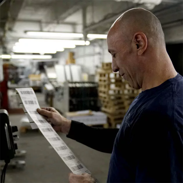 Commercial Printer Checking Mailing Labels Commercial Printer Checking Mailing Labels